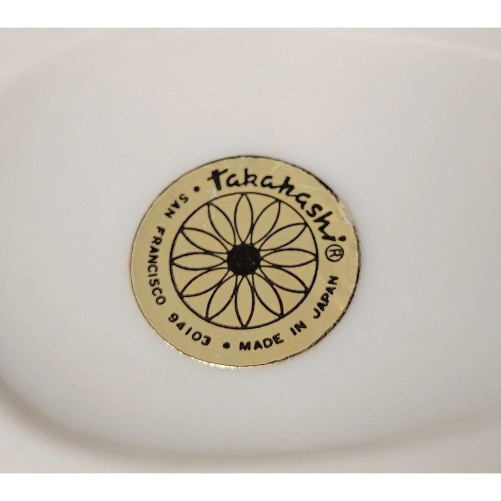 Vintage 1970s/80s Takahashi San Francisco Porcelain Egg-shaped Trinket Box